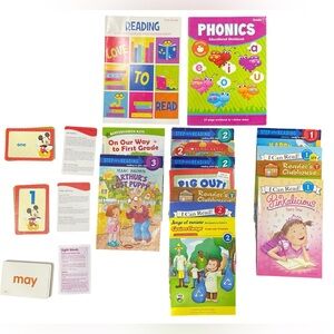 Step into Reading LOT,work books, flash cards